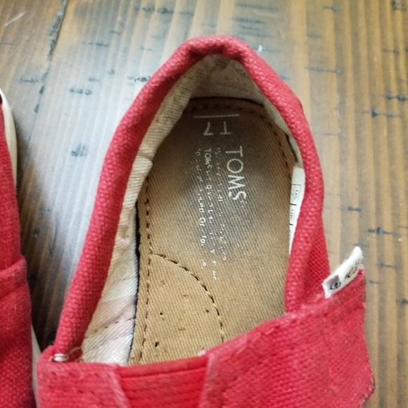 Red Toddler Tom's size 7 - Picture 4 of 6